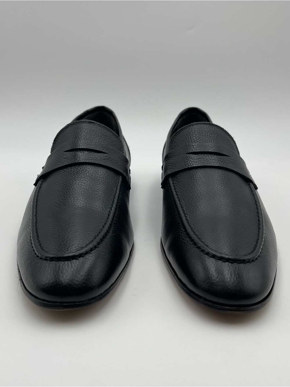 TO BOOT NEW YORK “DEVILLE” -SZ 12-Black pebbled Leather- Penny Loafers MSRP $450 - Picture 3 of 16